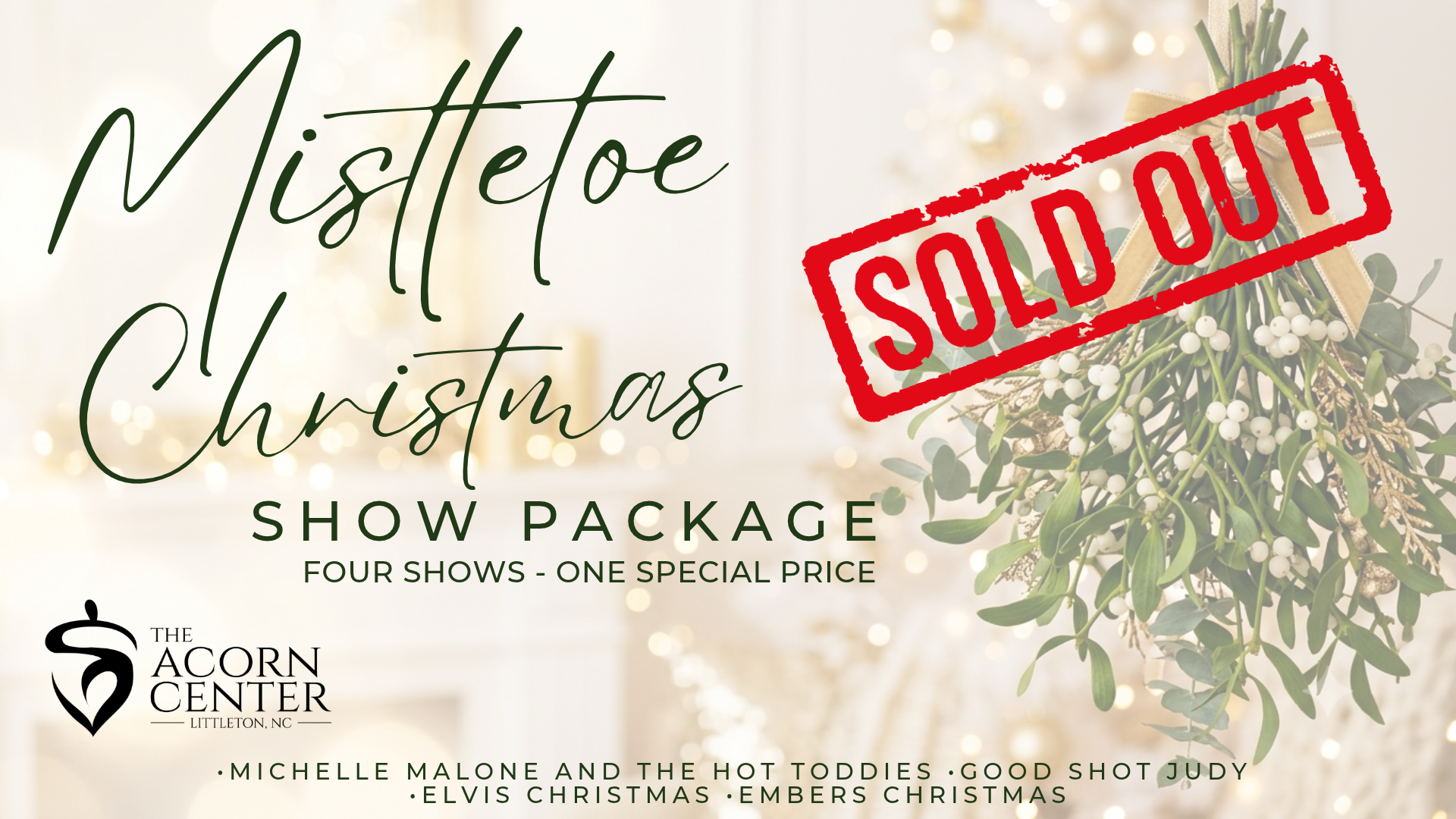 The Acorn Mistletoe Christmas Package